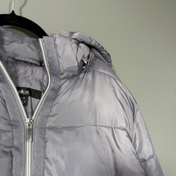 Ellos Silver Quilted Puffer Jacket Winter Coat - Size 18/20 - Women's Plus Size - Picture 2 of 9